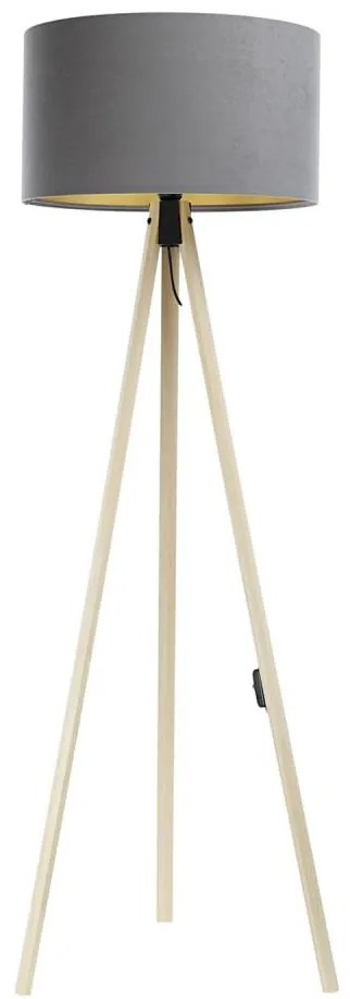 Лампион STANDART 1xE27/60W/230V сив/бежов