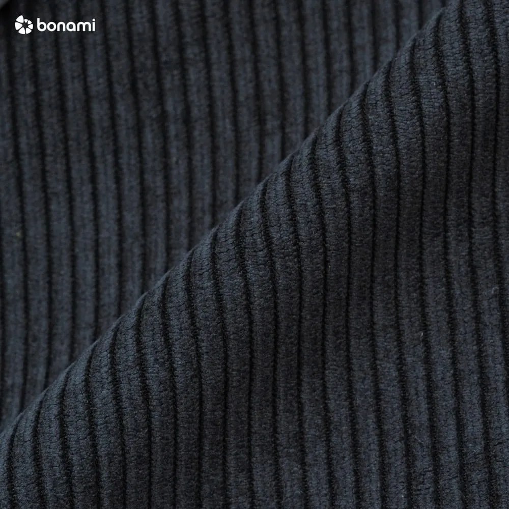 Черен/антрацит разтегателен диван от велур 196 cm Base – Karup Design