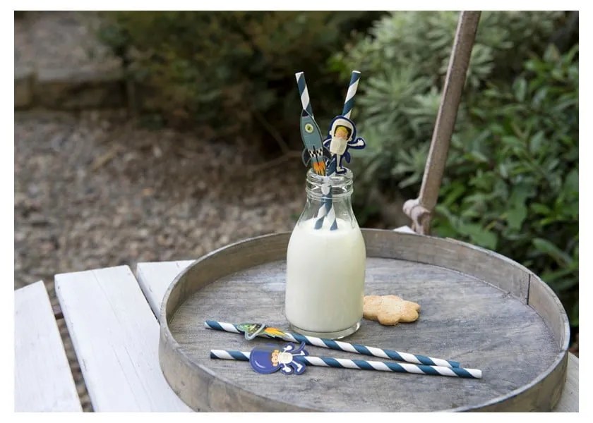 Комплект от 4 сламки Space Adventures - Rex London