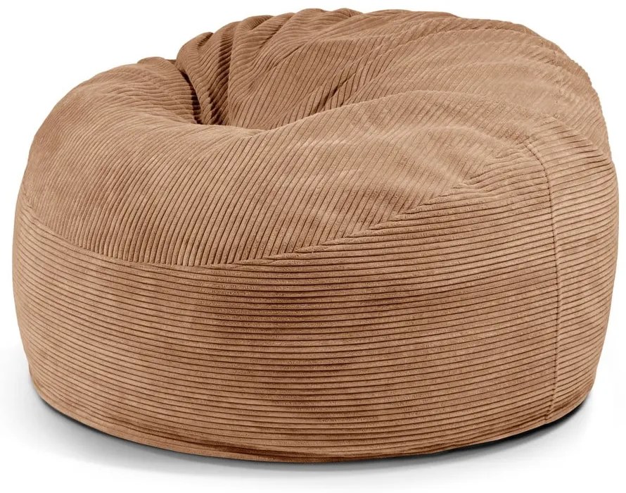 Кафяв пуф от рипсено кадифе Om 110 – SLOWDOWN