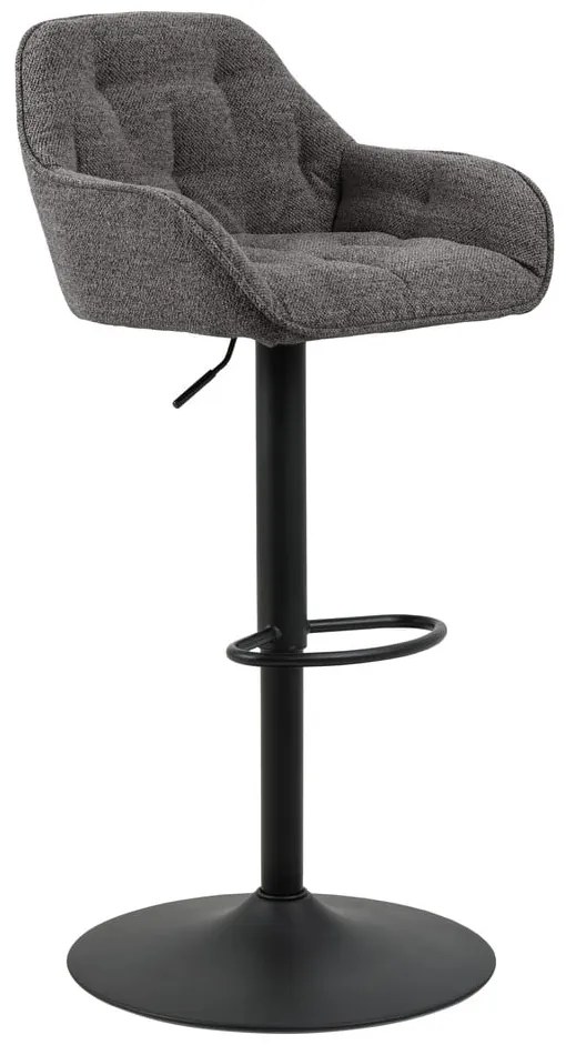 Тъмносиви бар столове с въртящ се механизъм в комплект от 2 броя 109 см Brooke - Actona