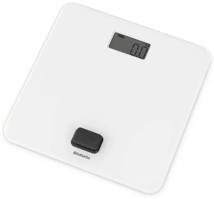 Кантар Brabantia ReNew 1004189, Работа без батерии, До 150 кг, LCD дисплей, Бял