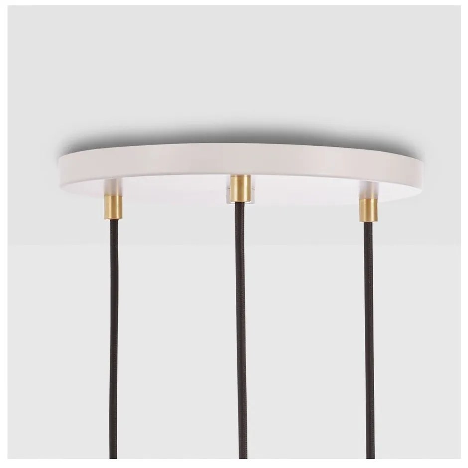 Димируемо висящо осветително тяло в бяло-натурален цвят ø 25 cm - tala