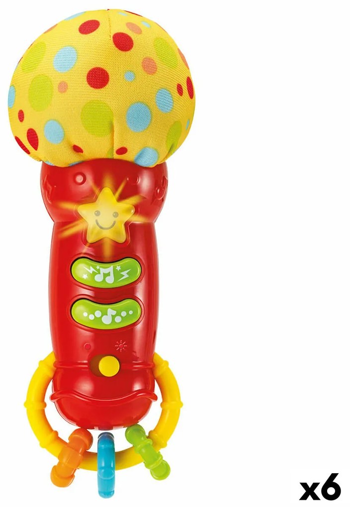 Toy microphone Winfun 6 x 16,5 x 6 cm (6 броя)