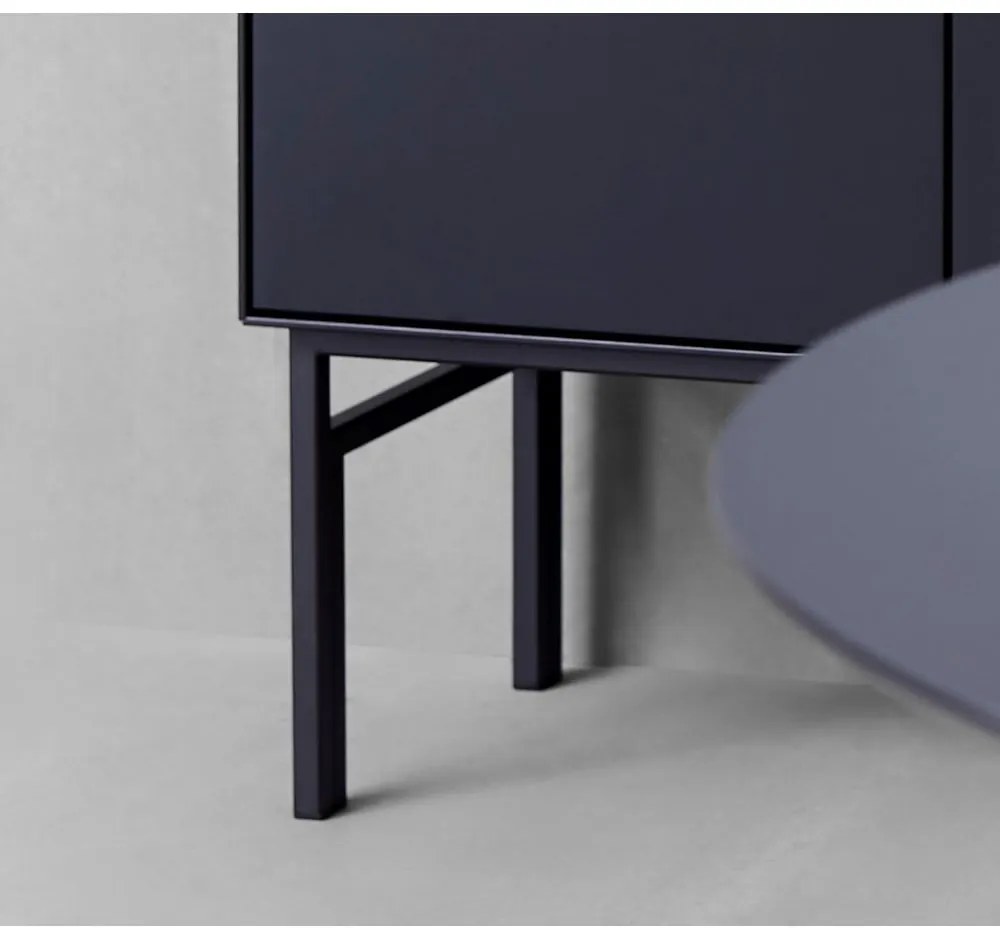 Черен шкаф за вино в дъб 91x111 cm Edge - Hammel Furniture