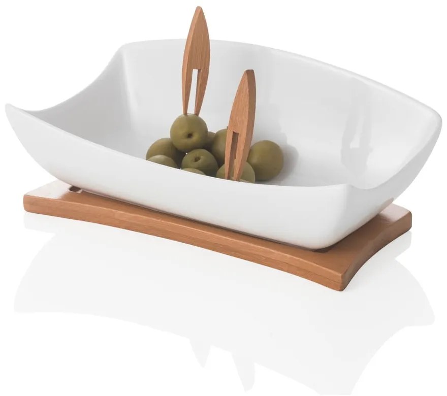 Чиния за сервиране с поднос и 2 шиша Coupelle - Brandani