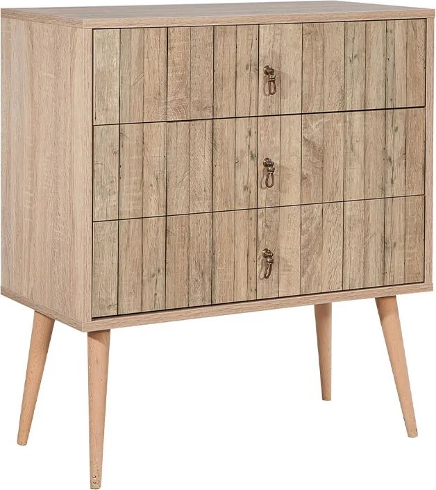 Комод от меламин Soho в цвят сонома 80x40x90см.