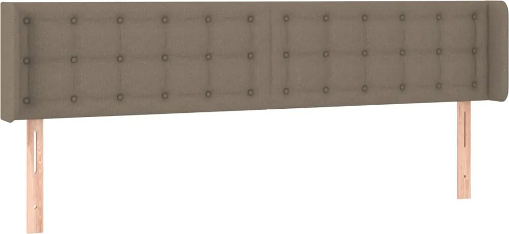 3119212 vidaXL Горна табла за легло, таупе, 163x16x78/88 см, плат