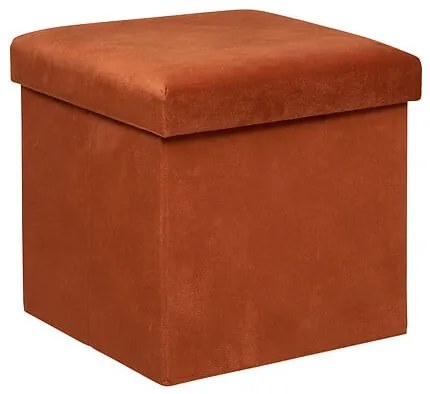 Пуф със съхранение atmosphera Lilou, Сгъваем, 38x38x38 cm - Зелен