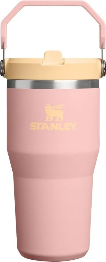 Прасковен термос от неръждаема стомана 600 ml IceFlow™ Flip Straw 2.0 Tumbler Peach Rose – Stanley