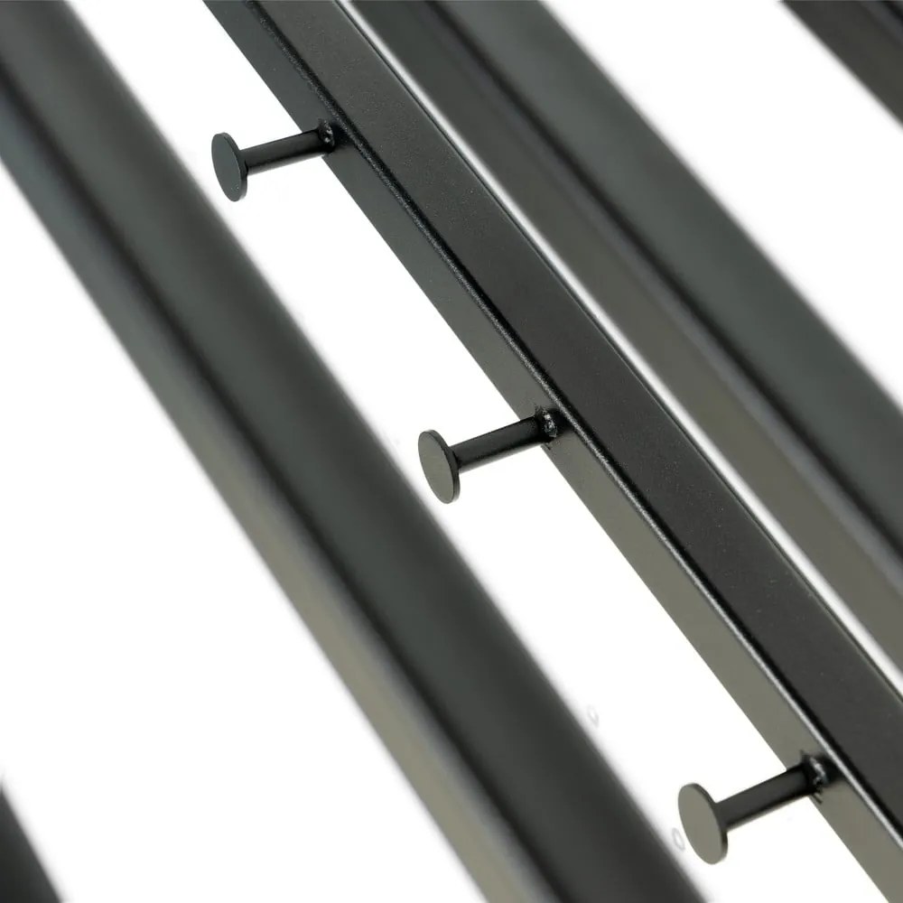 Черна метална стенна закачалка с рафт Marco – Spinder Design