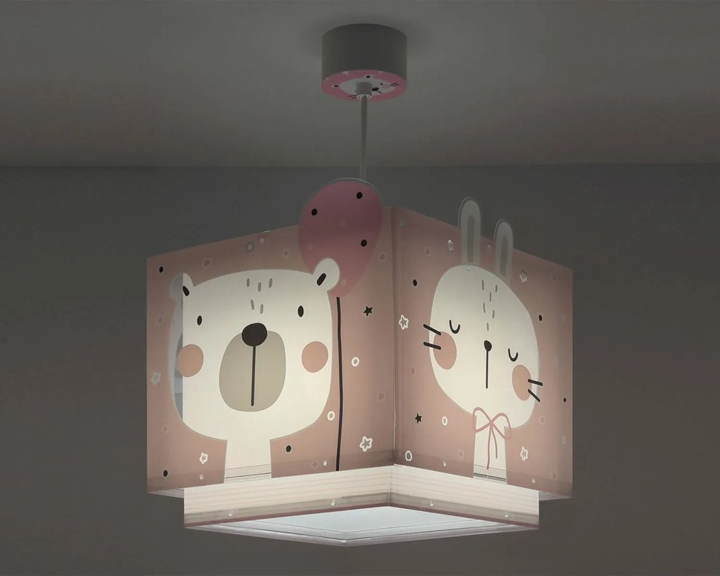 Таванна лампа Ango Baby Jungle-Pink