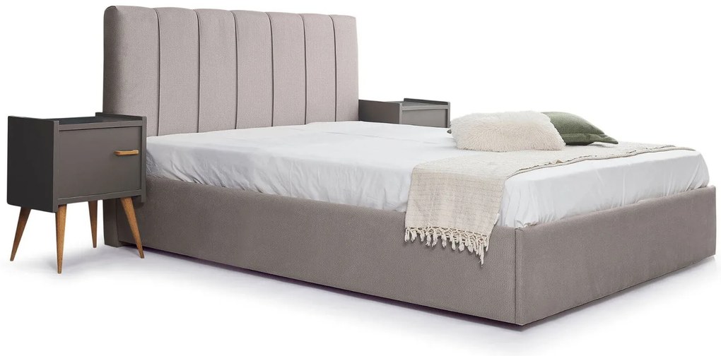 Тапицирано легло New York-Gkri Anoixto-150 x 200-Με μηχανισμό ανύψωσης