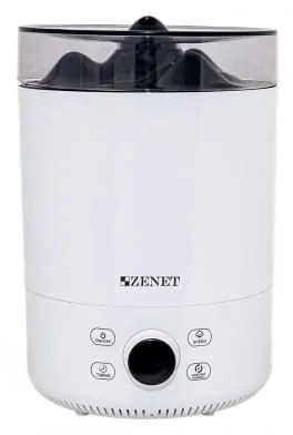 Арома овлажнител за въздух Zenet ZET-412, 5 л, Бял