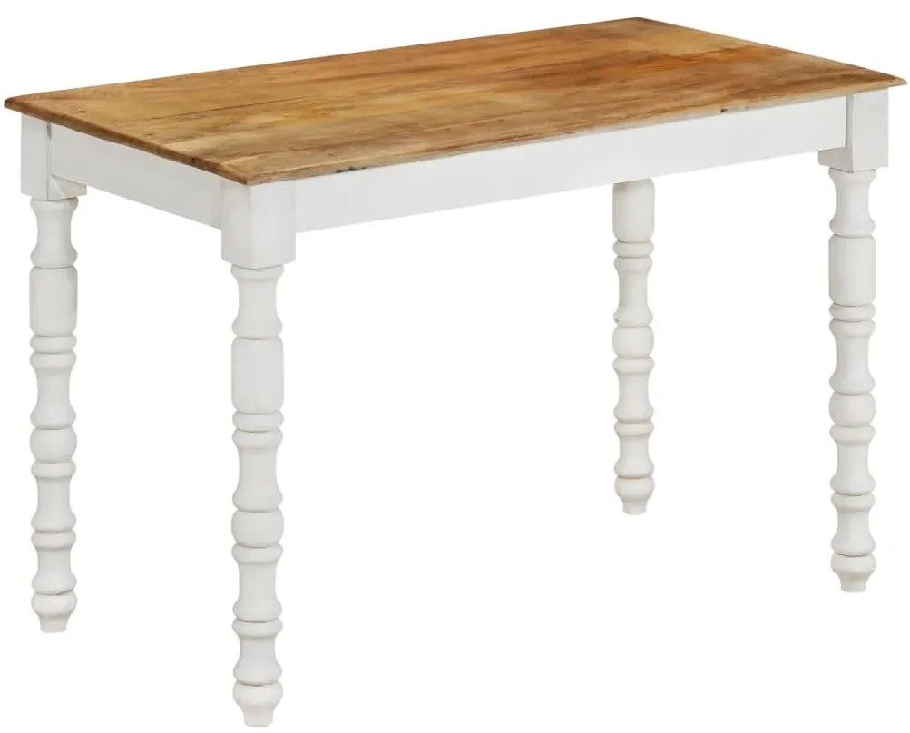 337839 vidaXL Трапезна маса, 110x60x76 cм, мангово дърво масив