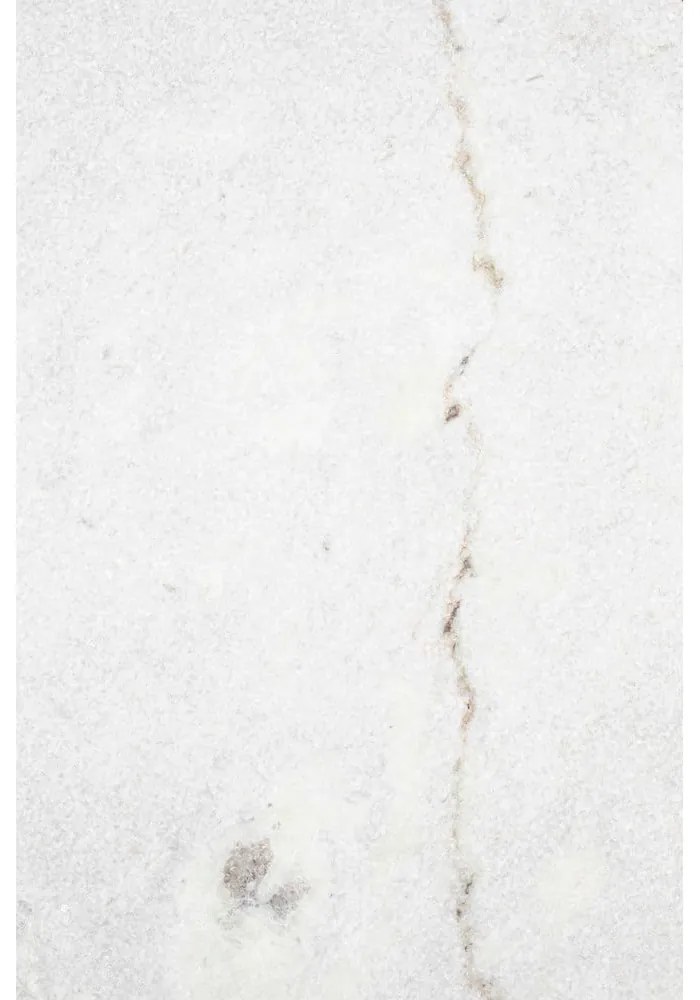 Кръгла масичка за кафе с мраморен плот в бял и златист цвят ø 70 cm Timpa – White Label