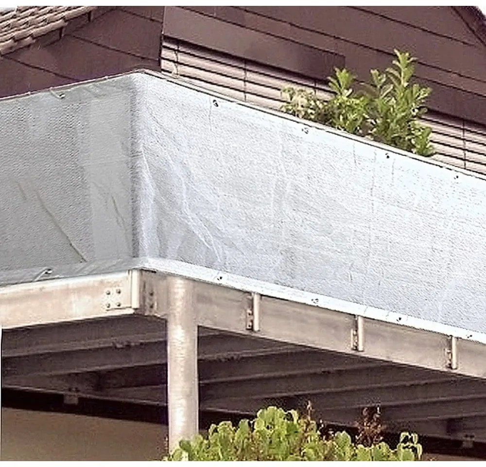 Бял пластмасов параван за балкон 300x90 cm - Garden Pleasure