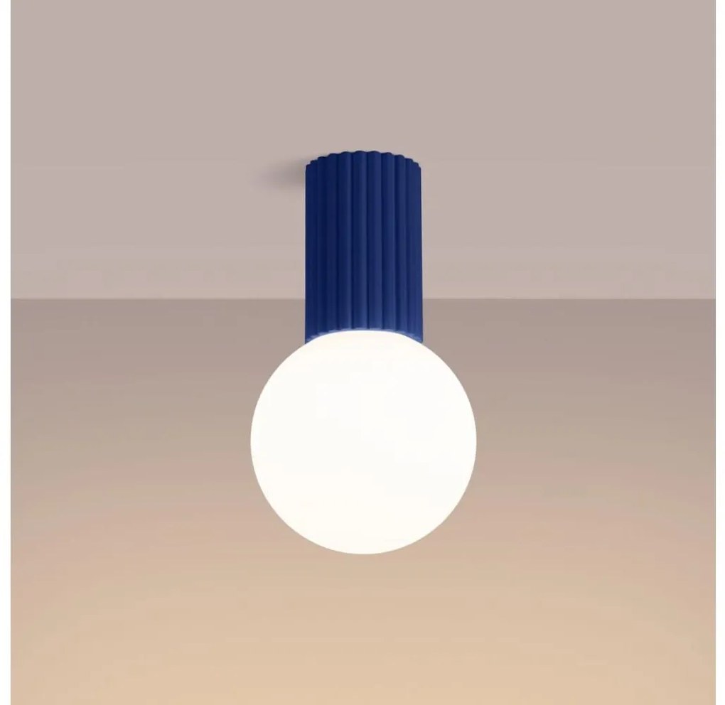 Sollux SL.1738 - Плафон за баня HALO 1xG9/8W/230V IP44 син