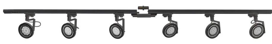 Zuma Line 3028 - Спот в релсова система MASTER 6xGU10/10W/230V черен