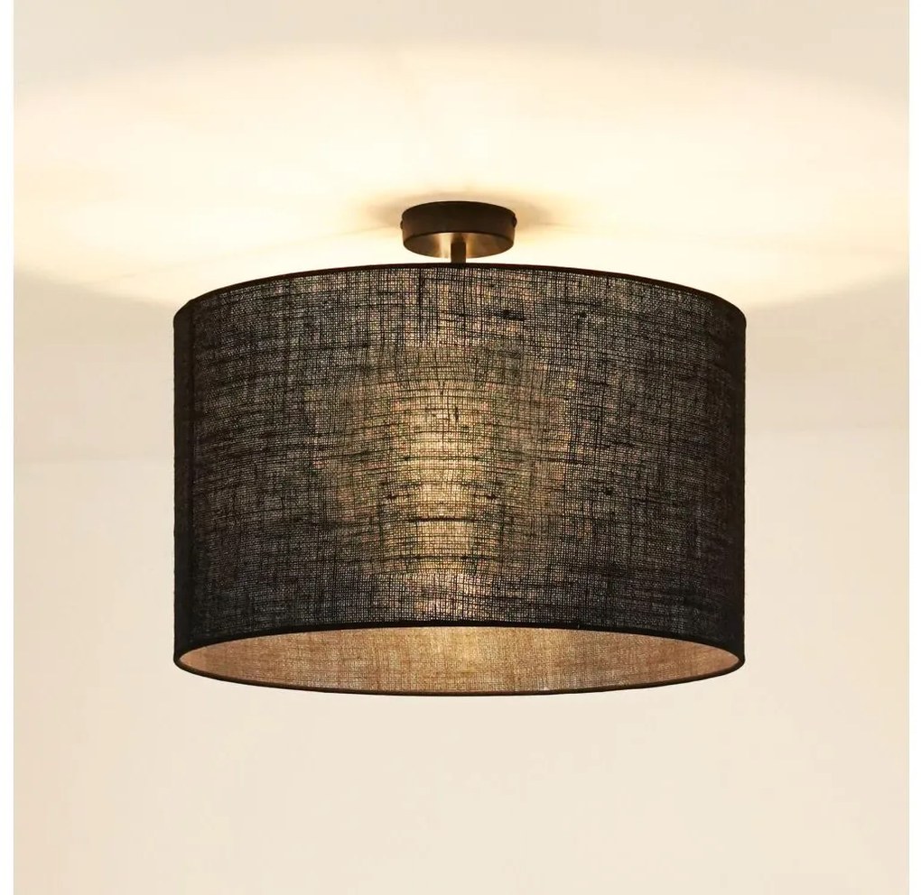 Brilagi - Плафон TUBES ROLLER 1xE27/15W/230V, Ø 50 см, черен