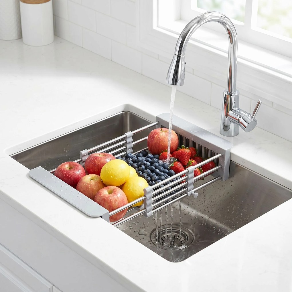 Телескопичен сушилник за мивка REA P14487A Grey