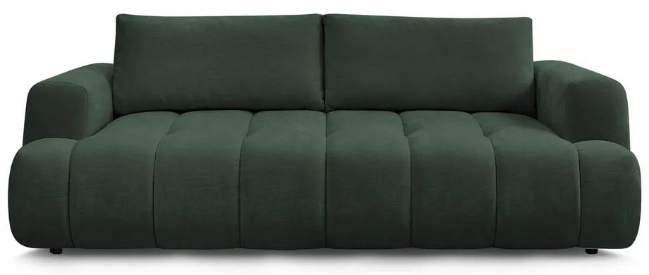 Зелен сгъваем/с място за съхранение диван 251 cm Fuji – Bobochic Paris