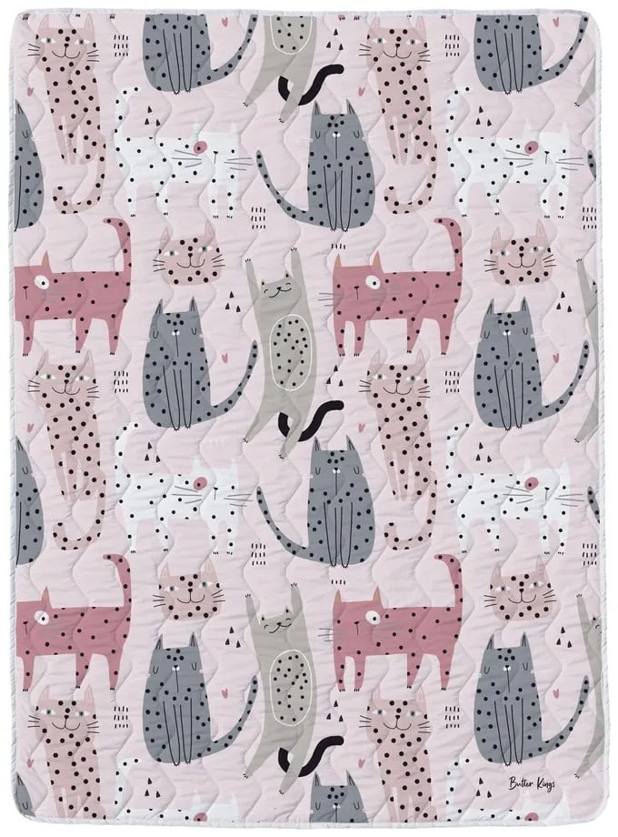 Олекотени одеяло и калъфка за възглавница в комплект от памучен сатен 140x200 cm – Butter Kings