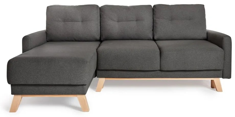 Тъмно сив променлив диван ъглов диван Pop - Bonami Selection