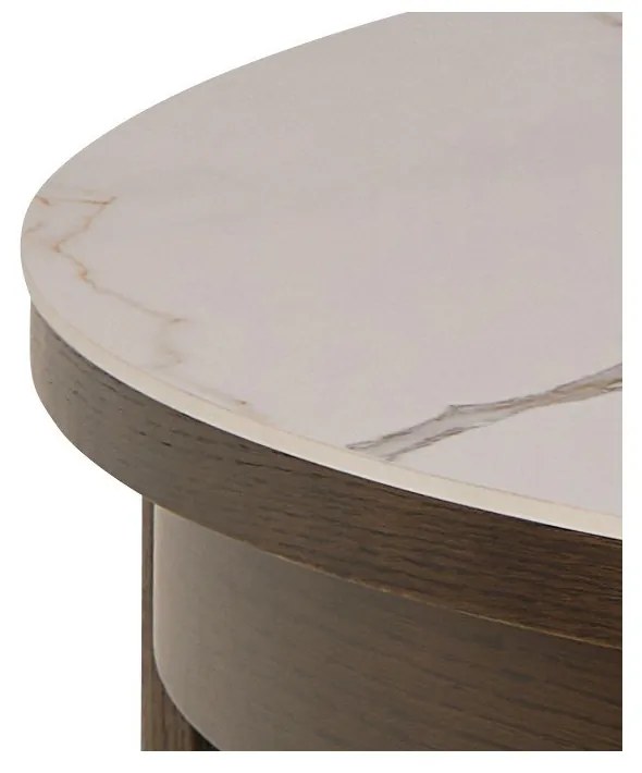 Кръгла сгъваема трапезна маса с керамичен плот ø 120 cm Southampton – Actona