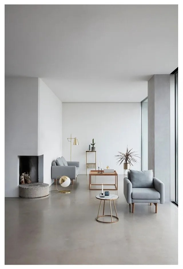 Комплект от 2 саксии за цветя на пиедестал от месинг Gardo Airy - Hübsch