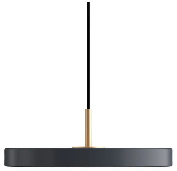 Антрацитно LED висящо осветително тяло с метален абажур ø 31 cm Asteria Mini - UMAGE