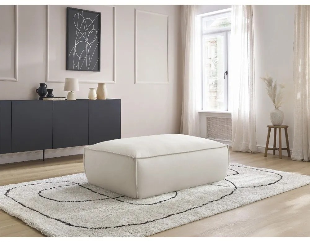 Бежова табуретка от изкуствена кожа Boheme – Bobochic Paris