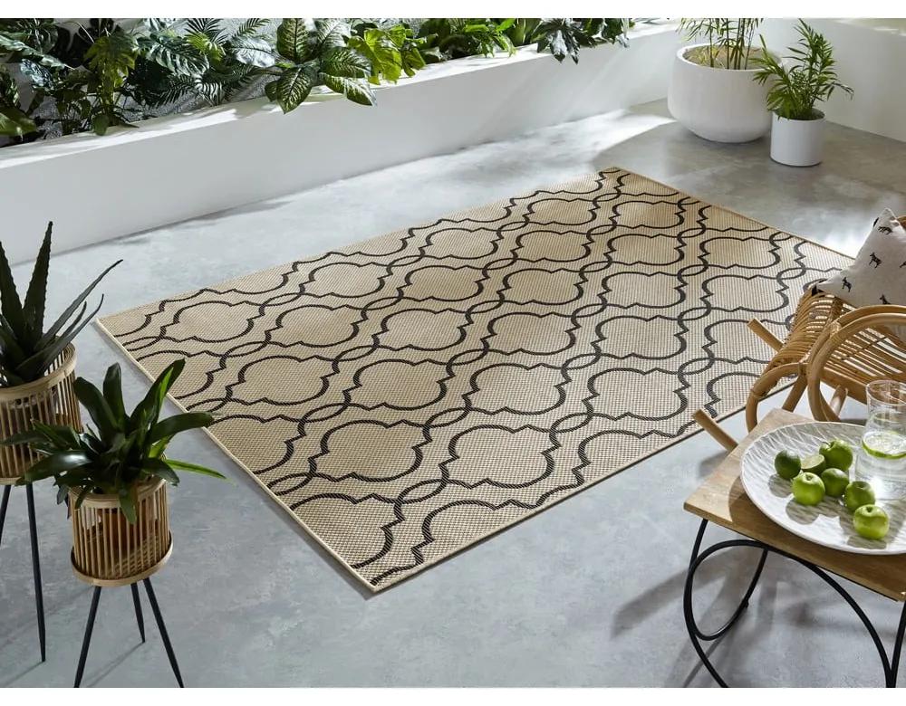 Бежов килим за открито , 200 x 290 cm Milan - Flair Rugs