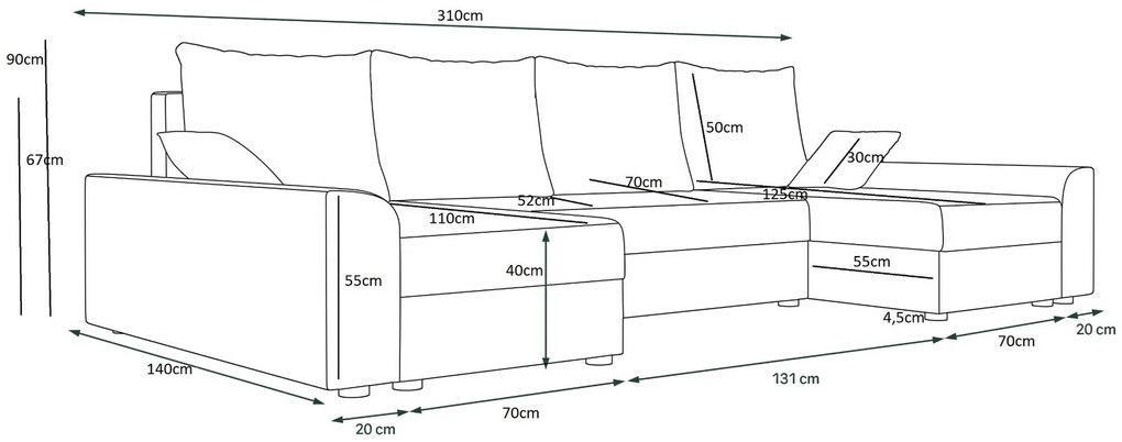 Ъглов диван Jason max-Mauro-kokkino