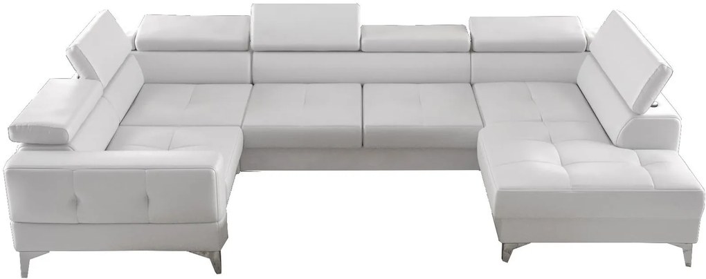 Ъглов диван Soreko Max I Eco LTHR-Leuko-Ляв