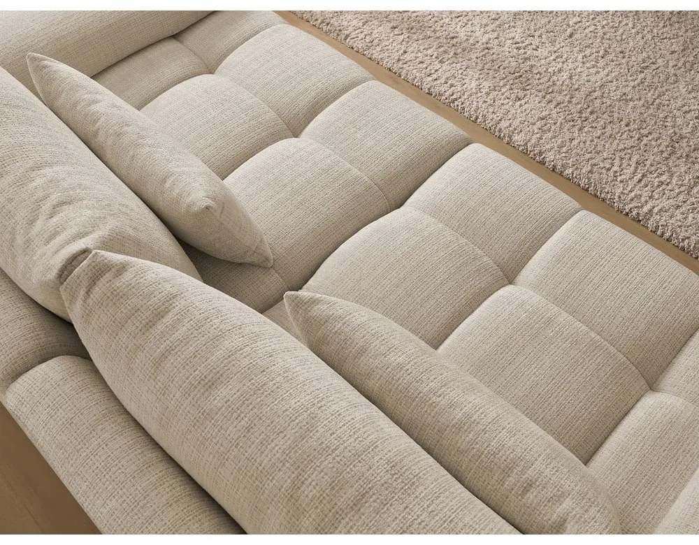 Бежов шенилов диван 264 cm Ivane – Bobochic Paris
