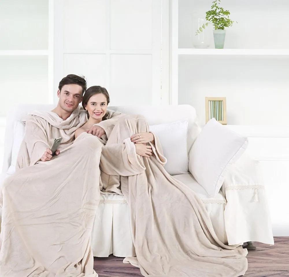 Кремаво одеяло, изработено от мек материал Šírka: 170 cm | Dĺžka: 200 cm
