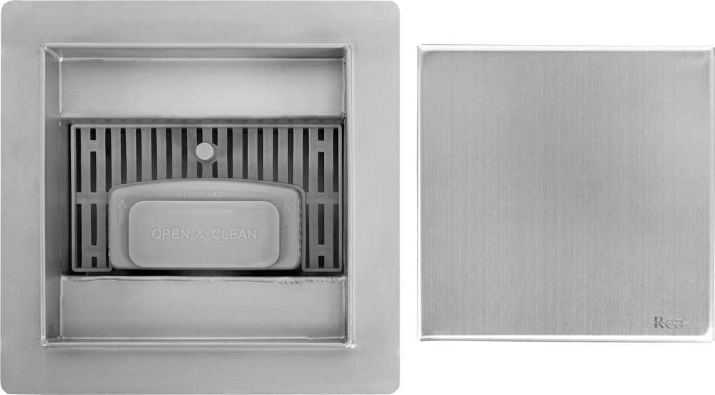 Линеен отводнител REA NEO Nickel Brush 12x12