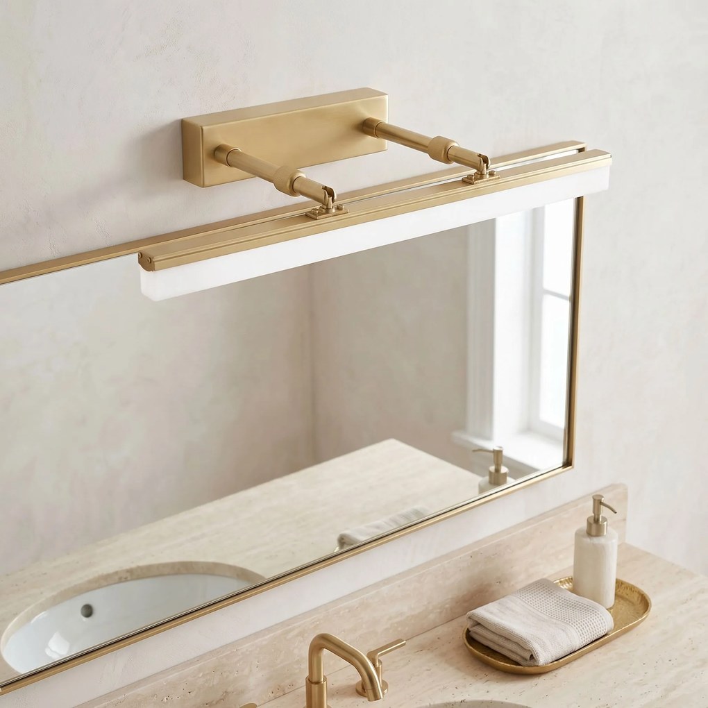 LED аплик за баня APP1875-1W 40cm BRUSH GOLD