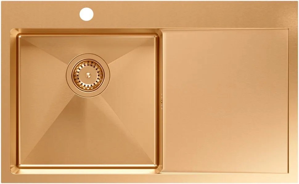 Стоманена мивка RUSSEL 111 Copper