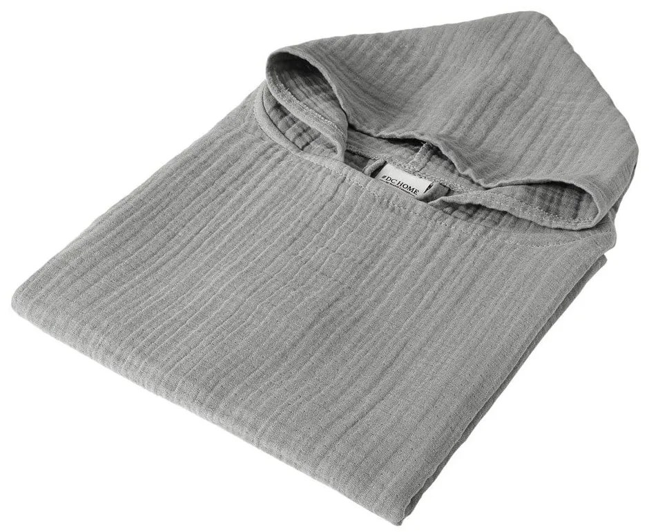 Сиво муселиново детско пончо Juno – Foutastic