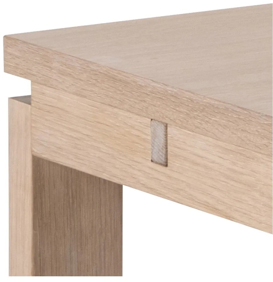 Сгъваема маса за хранене с плот в дъбов декор 100x200 cm Linley - Actona
