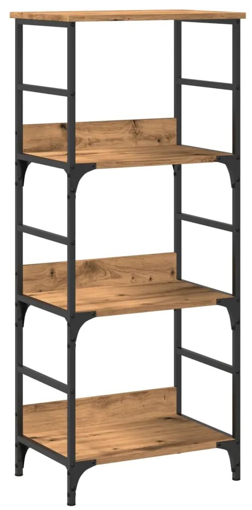 857467 vidaXL Библиотека, дъб артизан, 50x33x117,5 см, инженерно дърво