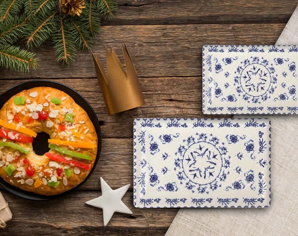 Плато LA MEDITERRANEA Blur, 20x13 cm, Порцелан - 20x13 cm