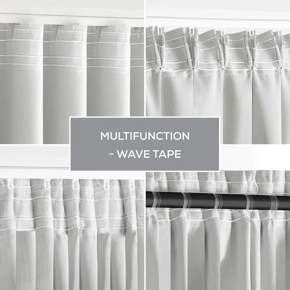 Бяло затъмняващо перде 140x245 cm Kierra – Restilo