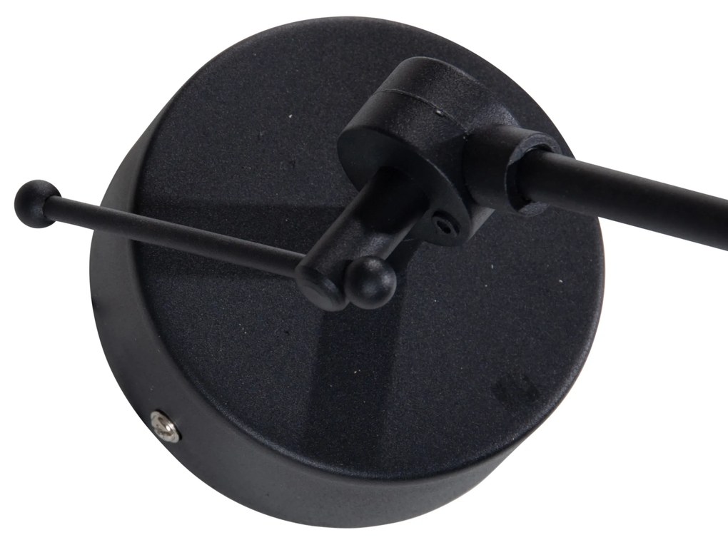 Висяща лампа черна с кадифен абажур Taupe 35 см - Blitz