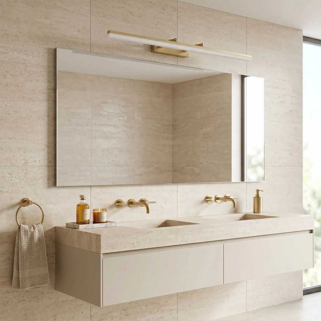 LED аплик за баня APP1877-1W 80cm BRUSH GOLD