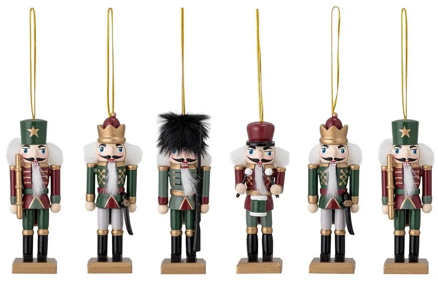 Дървени коледни украси в комплект от 6 бр. 13 cm Nikita – Bloomingville