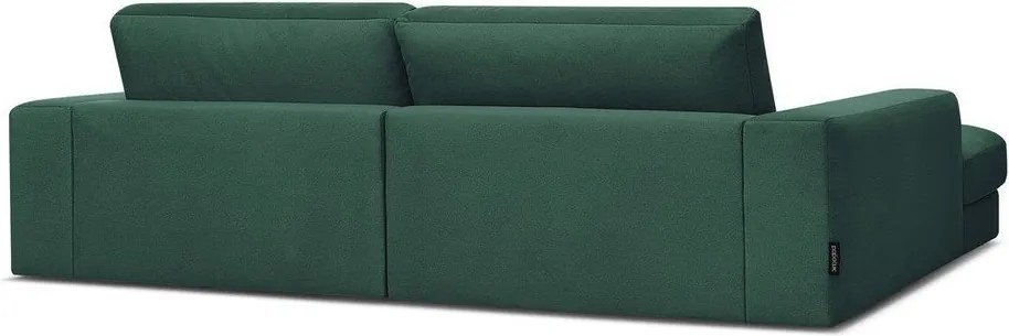 Зелен кадифен ъглов диван (ляв ъгъл) Sierra – Bobochic Paris