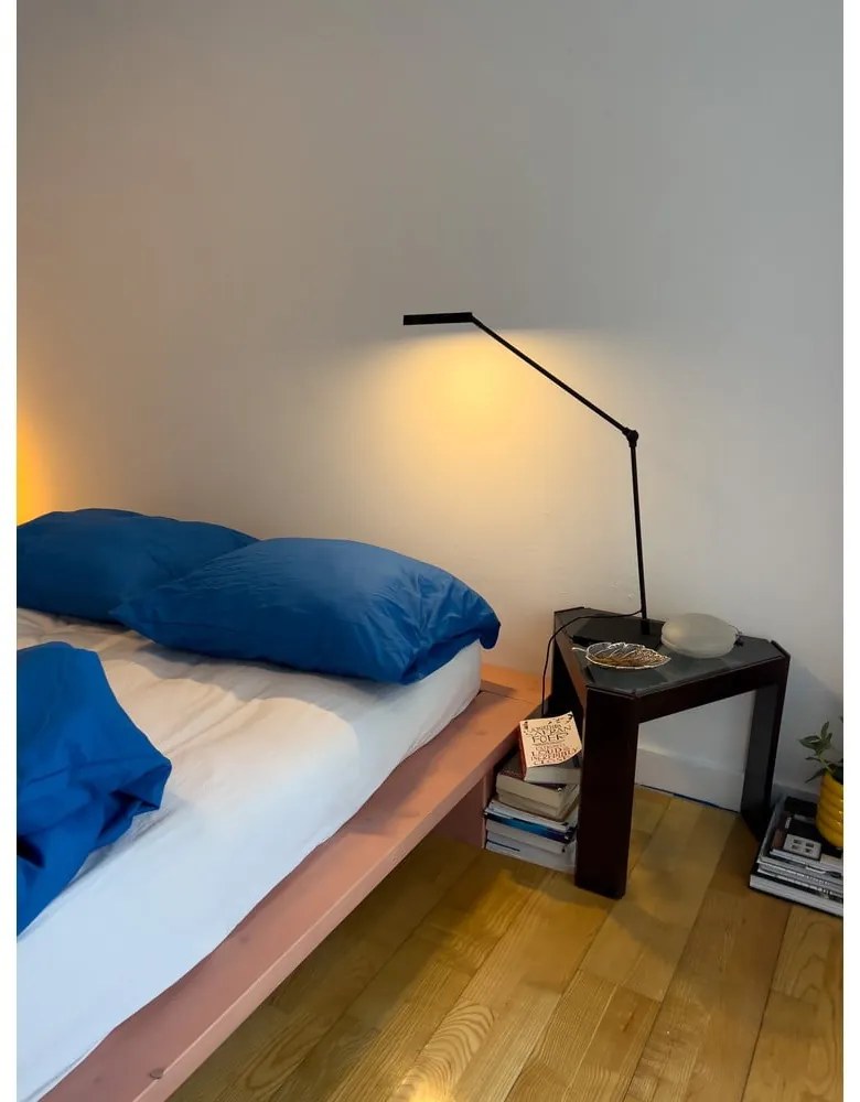 Светлорозово двойно легло от масивен бор с включена подматрачна рамка 180x200 cm Japan – Karup Design